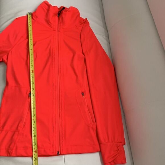 Tangerine Full Zipper Active Wear Jacket Size M - Picture 6 of 12